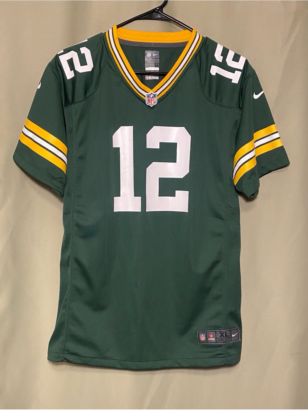 Green Bay Packers #12 Aaron Rodgers Nike NFL Football Jersey  Green XL 18-20